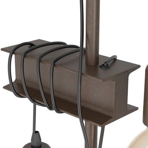EGLO Stehleuchte TOWNSHEND 4 43526 braun