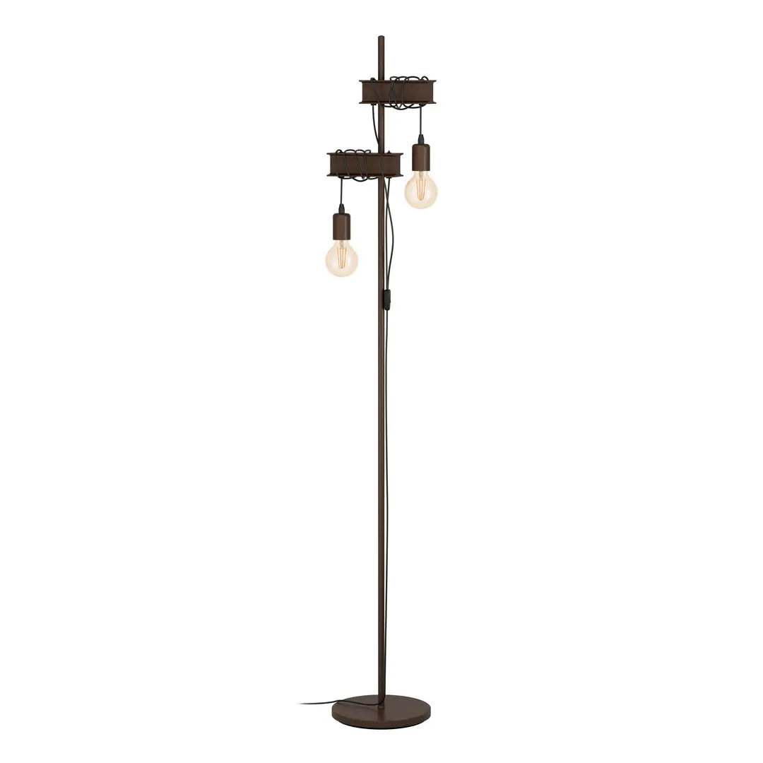 EGLO Stehleuchte TOWNSHEND 4 43526 braun