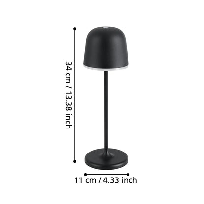 EGLO Tischleuchte Mannera 900457 schwarz, Akku