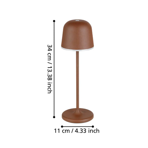 EGLO Tischleuchte Mannera 900459 braun, Akku