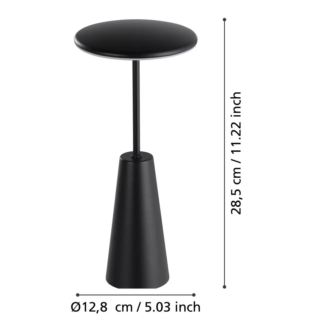 EGLO Tischleuchte Piccola 900925 schwarz, Akku