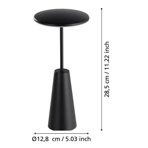 EGLO Tischleuchte Piccola 900925 schwarz, Akku