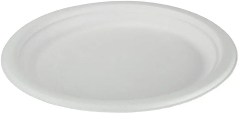 EJS Teller aus Bagasse 23cm 3142.2002 weiss 50 Stk.