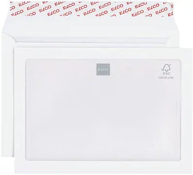ELCO Couvert Premium m/Fenster C5 32590 100g, weiss 500 Stück
