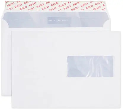 ELCO Couvert Premium m/Fenster C5 32892 80g, weiss 500 Stück
