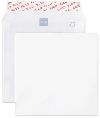 ELCO Couvert Premium 165x165/37mm 40968 120g, weiss, Klebung 500 Stk.