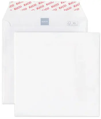 ELCO Couvert Premium 175x175/38mm 40978 120g, weiss, Klebung 500 Stk.