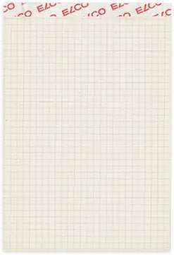 ELCO Notizblock kariert 4mm A6 73313.27 grau recycling 65g 100 Blatt