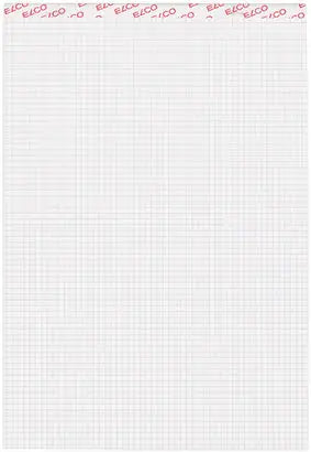 ELCO Notizblock kariert 4mm A4 73511.17 weiss, 80gm2 100 Blatt