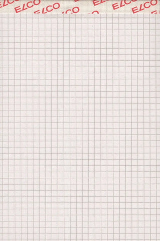 ELCO Notizblock kariert 4mm A6 74432.17 weiss, 70gm2 3x100 Blatt
