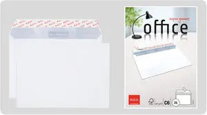 ELCO Couvert Office o. Fenster C6 74459.12 80g, hochweiss, Kleber 25 Stk.