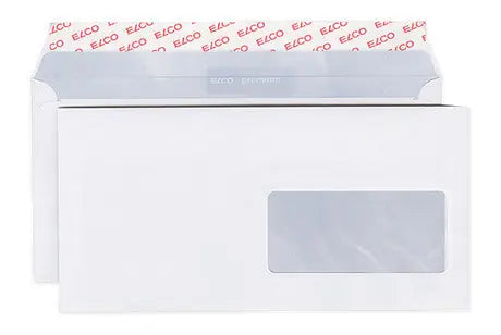 ELCO Couvert Fenster rechts C5/6 74464.12 80g, hochweiss, Kleber 50 Stk.
