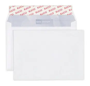 ELCO Couvert Office ohne Fenster C6 74531.12 80g,hochweiss,Kleber 200 Stk.