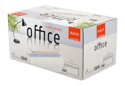 ELCO Couvert Office o.Fenster C5/6 74532.12 80g,hochweiss,Kleber 200 Stk.