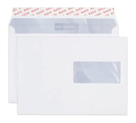 ELCO Couvert Office Fenster re. C5 74536.12 100g,hochweiss,Kleber 100 Stk.