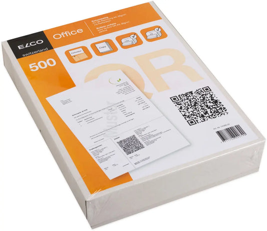 ELCO Einz.schein QR-Rech. A4 74589.29 90g, perforiert,500 Stück