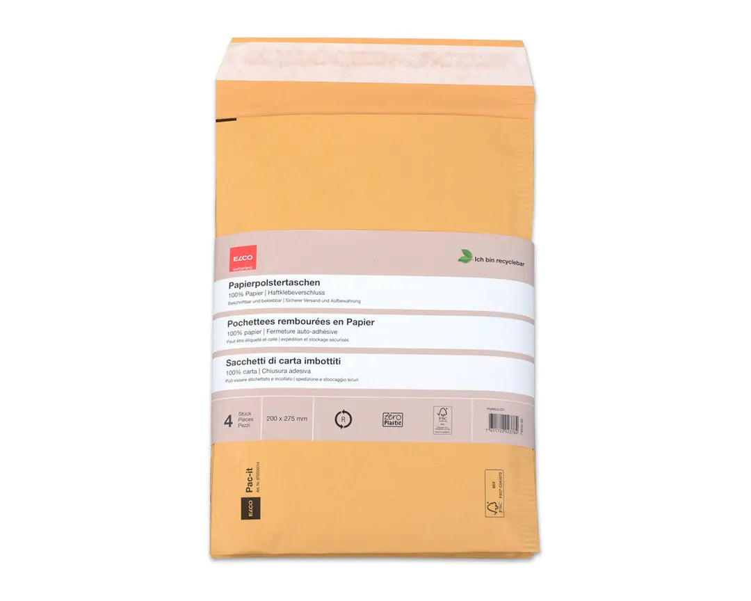 ELCO Papierpolstertasche 74652.92 200x275mm, braun 4 Stück