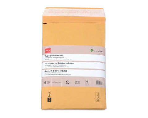 ELCO Papierpolstertasche 74652.92 200x275mm, braun 4 Stück