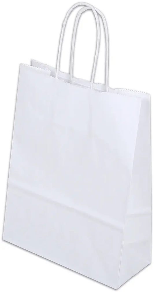 ELCO Tragetasche 180x80x240mm 84101.10 mit Kordel, weiss 50 Stück