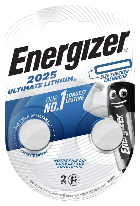 ENERGIZER Knopfzelle Ultimate Lithium 3V E301319401 155 mAh 2 Stück
