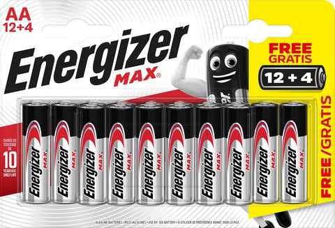 ENERGIZER Batterie E303326701 Max AA/LR06 16 Stück