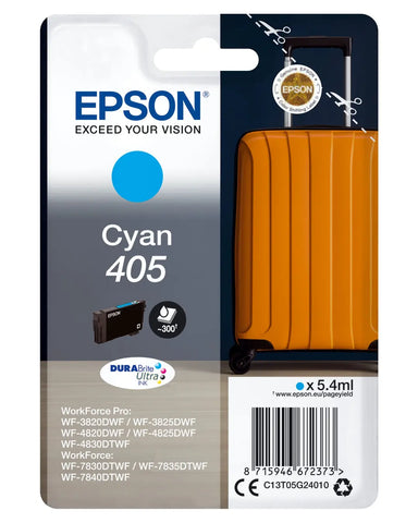 EPSON Tintenpatrone 405 cyan T05G24010 WF-7830DTWF 300 Seiten