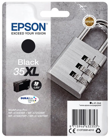 EPSON Tintenpatrone XL schwarz T359140 WF-4720/4725DWF 2600 Seiten