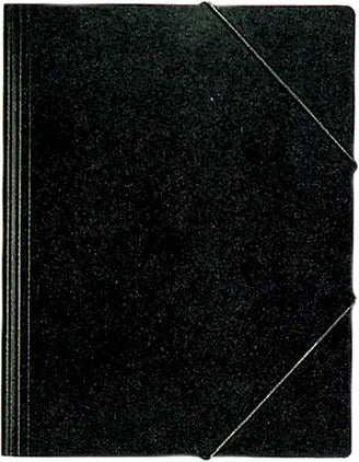 EROLA Gummibandmappe 800my A4 3228 schwarz Pressspan