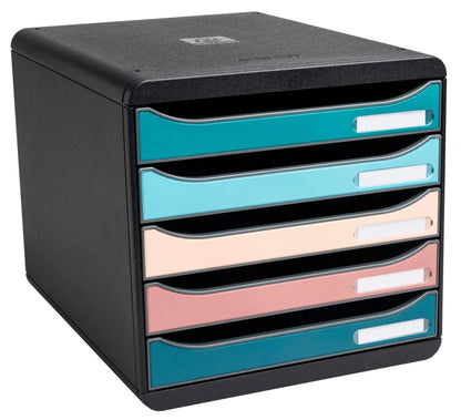 EXACOMPTA Schubladenbox SKANDI A4+ 309606D Big Box, 5 Schubladen