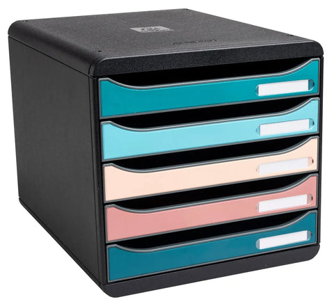 EXACOMPTA Schubladenbox SKANDI A4+ 309606D Big Box, 5 Schubladen