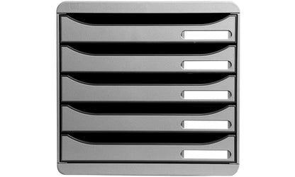 EXACOMPTA Schubladenbox grau 309740D 5 Fächer