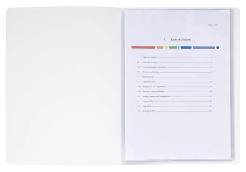 EXACOMPTA Sichtbuch KC A4 58309E weiss 30 Taschen