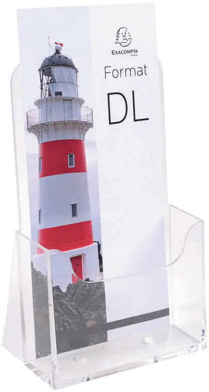 EXACOMPTA Prospekthalter 1/3 A4 73058D transparent 65x115x107mm