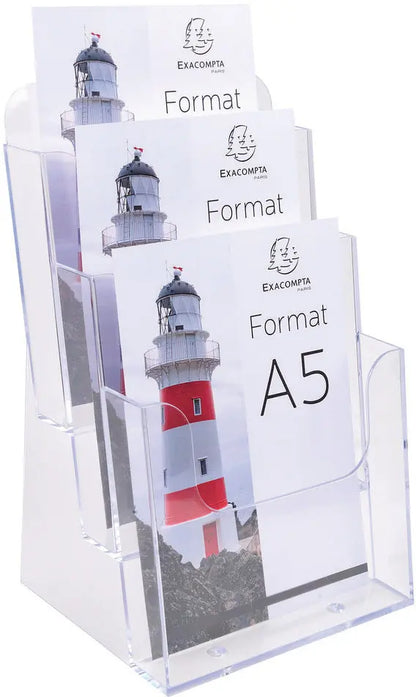EXACOMPTA Prospekthalter A5 75158D transparent 154x181x280mm