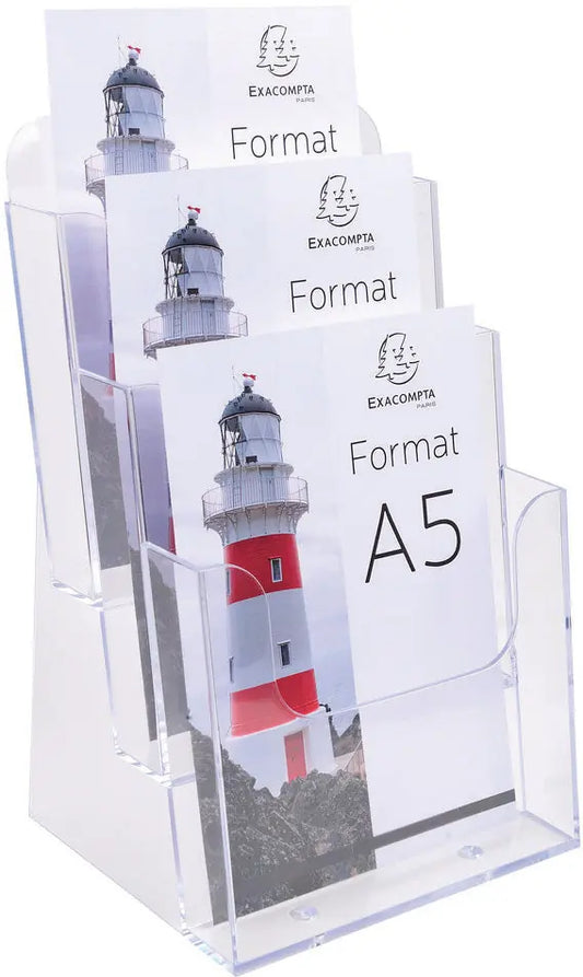 EXACOMPTA Prospekthalter A5 75158D transparent 154x181x280mm