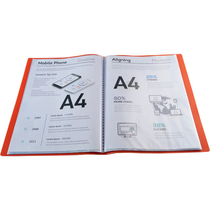 EXACOMPTA Sichtbuch A4 8545E rot 40 Taschen