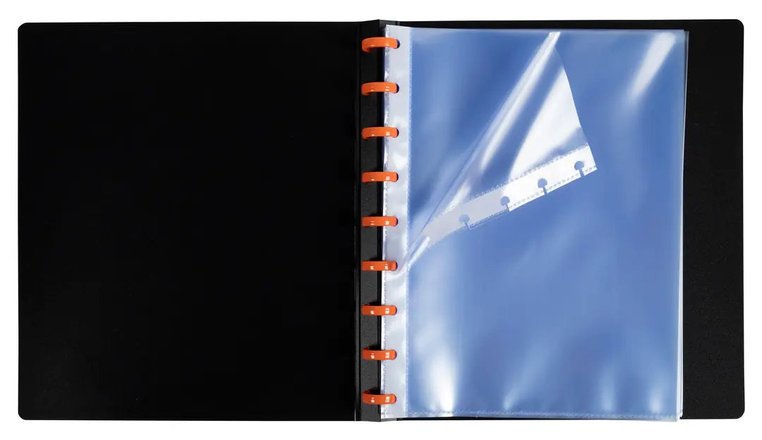 EXACOMPTA Sichtbuch Exaview A5 86034E schwarz 30 Taschen
