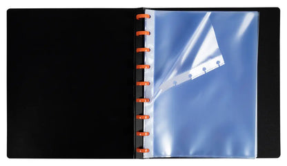 EXACOMPTA Sichtbuch Exaview A5 86034E schwarz 30 Taschen
