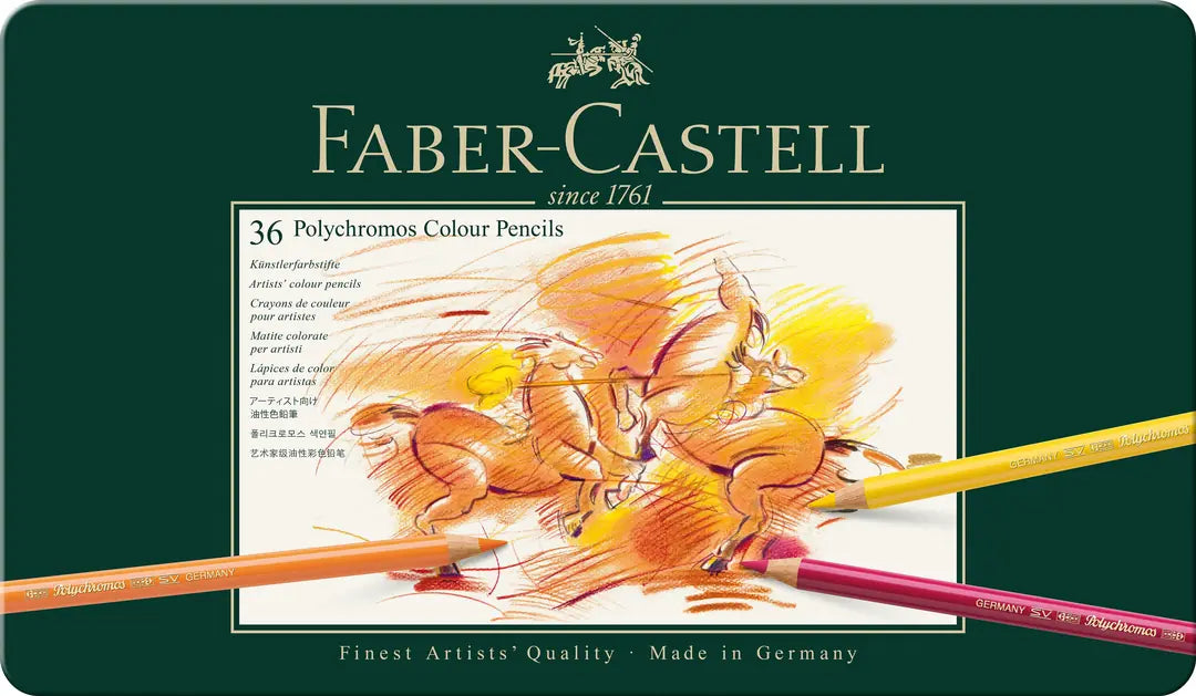 FABER-CASTELL Farbstift Polychromos 110036 36er Metallschachtel