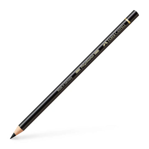 FABER-CASTELL Farbstift Polychromos schwarz 110199 wisch- und wasserfest