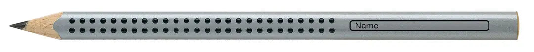 FABER-CASTELL Bleistift Jumbo GRIP B 111900 3-eckig, silber