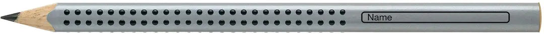 FABER-CASTELL Bleistift Jumbo GRIP B 111900 3-eckig, silber