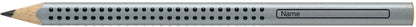 FABER-CASTELL Bleistift Jumbo GRIP B 111900 3-eckig, silber