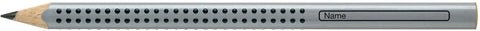 FABER-CASTELL Bleistift Jumbo GRIP B 111900 3-eckig, silber
