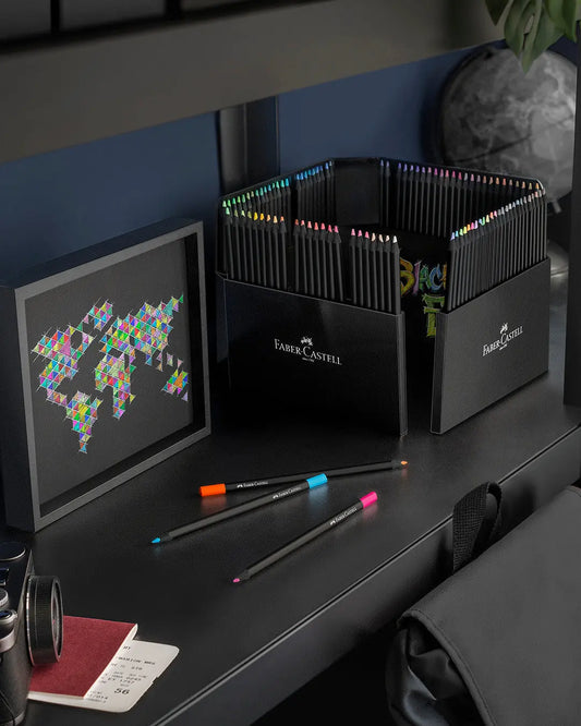 FABER-CASTELL Farbstifte Black Edition 116411 Kartonetui 100er