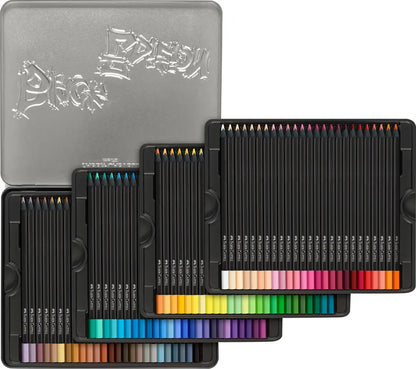 FABER-CASTELL Farbstifte Black Edition 116490 Metalletui 100 Stück