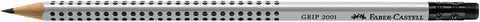 FABER-CASTELL Bleistift GRIP 2001 HB 117200 mit Radierer