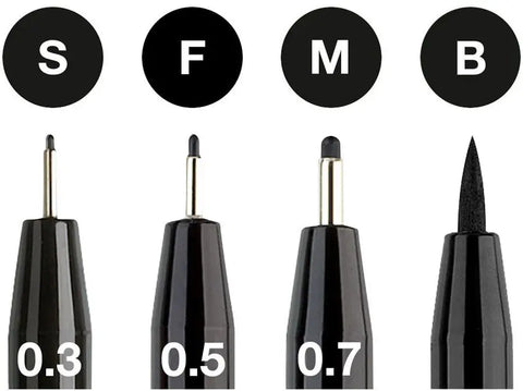 FABER-CASTELL Pitt Artist Pen 167100 schwarz 4 Stück