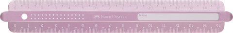 FABER-CASTELL Lineal 15cm 172015 Sparkle, bruchsicher