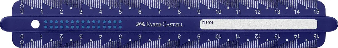 FABER-CASTELL Lineal 15cm 172115 Dots, bruchsicher